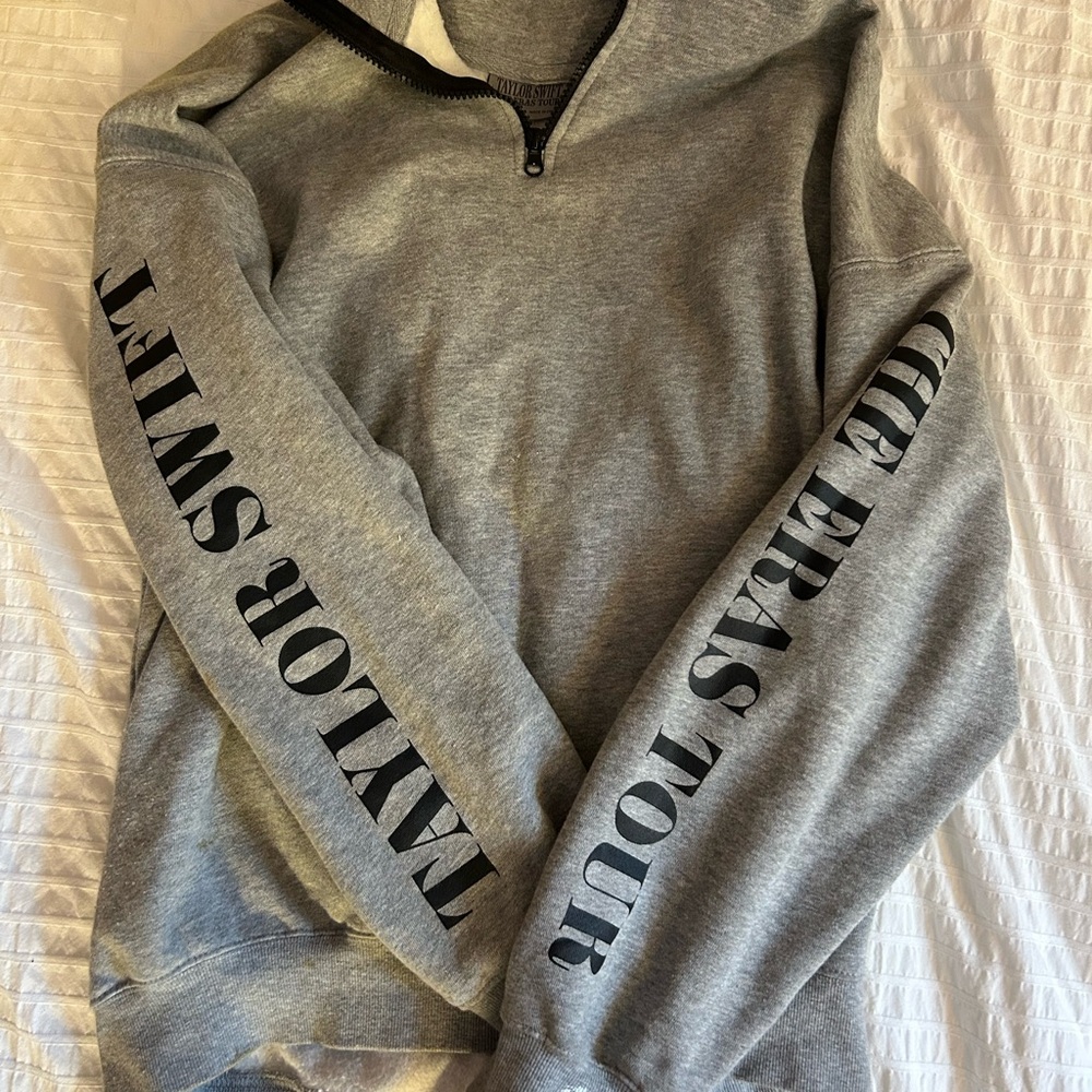 Taylor Swift Gray Zip-Up Cozy Sweater